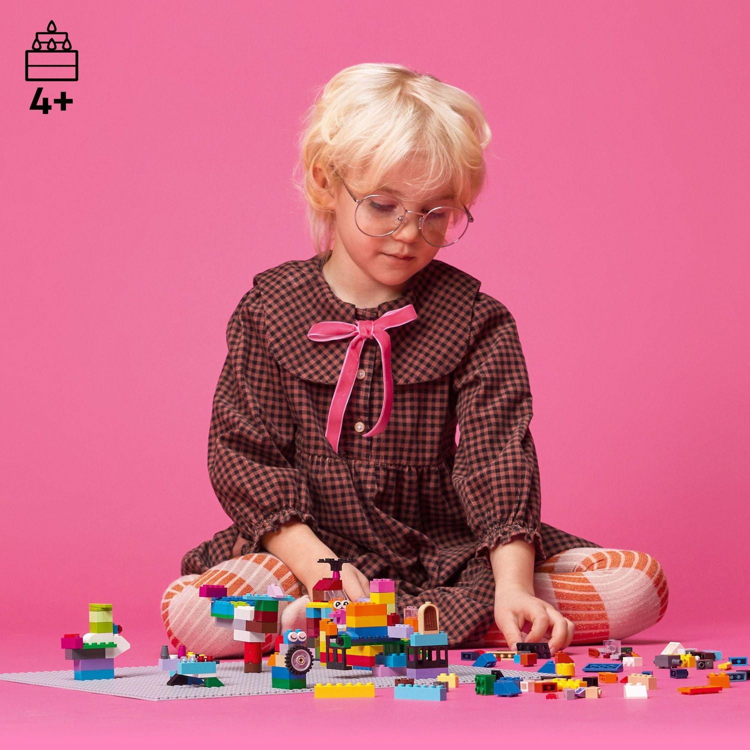 LEGO Classic Gray Baseplate 11024 Toy Building Kit (1 Pieces), Includes 1 Pieces, Ages 4+