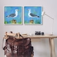 thumbnail image 2 of Stupell Industries Nautical Perched Seagulls Animals & Insects Painting White Framed Art Print Wall Art, 24 x 24, Set of 2, 2 of 9