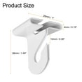 thumbnail image 2 of Ganchos de techo colgante Uxcell, clips de riel T de metal para losetas de techo suspendido, ganchos para colgar plantas y decoraciones, 12 piezas, 2 of 7