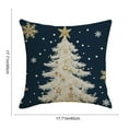 thumbnail image 4 of Wzzjkit Christmas Pillow Covers Merry Christmas Throw Pillow 18x18 Decorative Blue Christmas Tree Pillow Cases for Chair Sofa Living Room Christmas Decor, 4 of 7