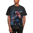 thumbnail image 1 of Spider-Man 230g Vintage Washed Drop Shoulder T-Shirt - Iron On, 1 of 7
