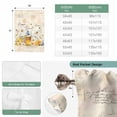 thumbnail image 6 of White Daisy Balloon Curtains for Bedroom/Front Door/Bathroom, Spring Floral Elegant Pastoral Botanical Bees Tie Up Curtains 63 Inch Length Light Filtering Kitchen Curtains Shades for Windows 46"x63", 6 of 8