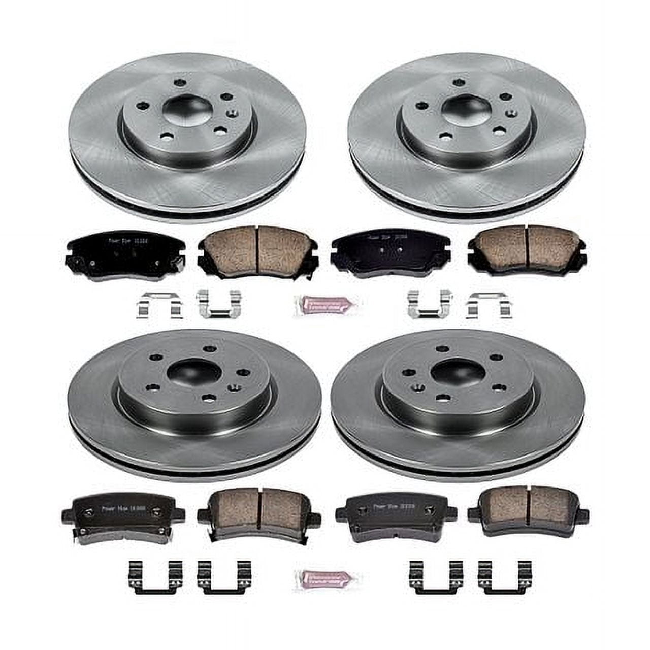 PowerStop Front and Rear Stock Replacement Brake Pad and Rotor Kit Fits: BUICK CHEVROLET SAAB Select Models KOE5515