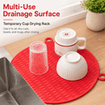 thumbnail image 3 of Food Grade TPU Double Sided Cutting Board, Scratch Resistant Non Slip Chopping Mat, Hanging Drip Dishwasher Safe Kitchen Prep Board for Meat, Vegetables, Fruits, 4 Soft Pastel Color Selections, 3 of 6