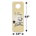 thumbnail image 6 of I Love My Poodle Plastic Door Knob Hanger Sign, 6 of 6