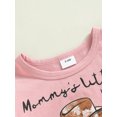 thumbnail image 4 of Coduop Baby Girls Clothes Sets 2pcs Letter Short Sleeve T Shirts Tops Cattle Head Print Shorts, 4 of 7