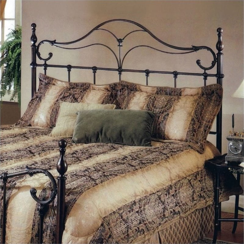 Bowery Hill King Metal Spindle Headboard in Antique Bronze Walmart