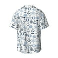thumbnail image 4 of Goofa Dock Rudder Printed Men's Casual Short-sleeved Shirt,Lightweight Breathable Button-down,Summer Casual men's top,Versatile Fashion shirt-XX-Large, 4 of 7