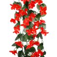thumbnail image 2 of Wall Hanging Vine Valentine's Day Wedding Plastic Red Silk Flower, 2 of 7