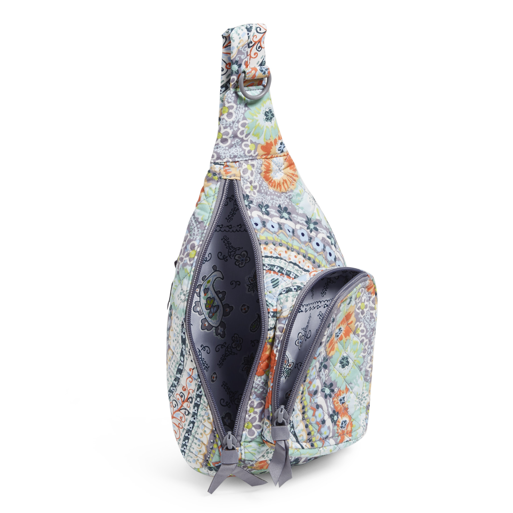 Vera Bradley Women's Recycled Cotton Mini Sling Backpack Citrus Paisley - image 3 of 8