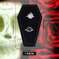 thumbnail image 2 of Theme Jewelry Box Velvet Coffin Ring Box with Sponge Inside for Gothic Wedding Ceremony Gothic Jewelry Organizer, 2 of 7