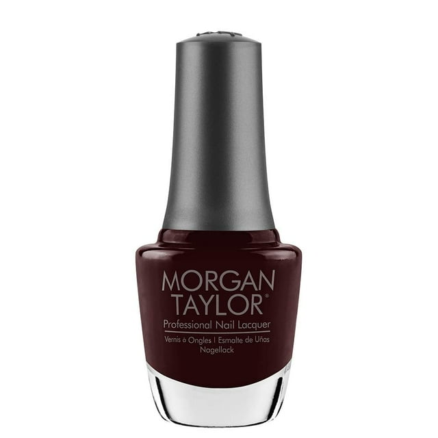 Esmalte de uñas Morgan Taylor (baya de cereza negra) Esmalte de uñas de color rojo oscuro Esmalte de uñas de larga duración Esmalte de uñas de color rojo oscuro Esmalte de uñas de dedo 5 onzas