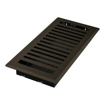 Imperial RG3434 Bronze Age Montezuma Design Louvered Floor Register - 4inch x 10inch Duct Opening