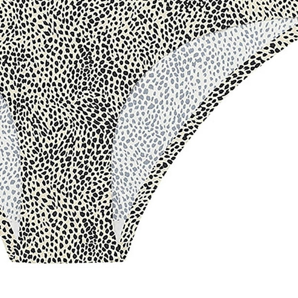 Sexy Knickers Clearance Women'S Seamless T Pants European And American Sexy  Leopard Print Thongs Low Waist Breathable Panties No Trace One Piece  Women'S Ice Silk Girl Lotus Lace Sports Briefs3963 : 