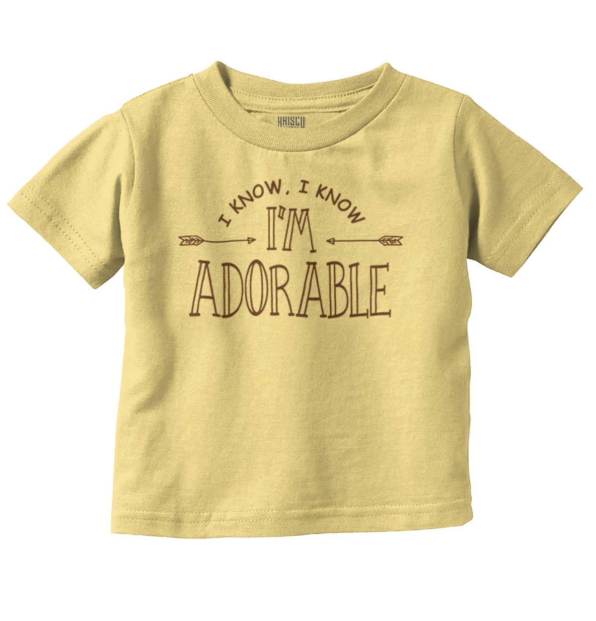 I Know I'm Adorable Charming Cute Youth T Shirt Tee Girls Infant Toddler Brisco Brands 2T