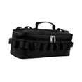 thumbnail image 4 of Bolsa organizadora para guardar utensilios de cocina y vajilla para acampar, herramientas multiusos para exteriores. Negro, 4 of 9