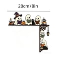 thumbnail image 3 of Halloween Ghost Door Corner, Wooden Frame Topper, Spooky Wall Decor, Exquisite Cutout Design and Bright Fade-Proof Print for Door Frames, Mirror Edges and Window Corners., 3 of 7