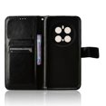 thumbnail image 2 of For Honor Magic7 Pro 5G Case Crazy Horse Texture PU Leather Phone Wallet Cover - Black, 2 of 5