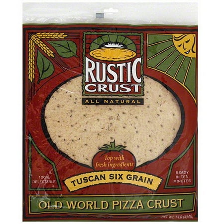 Rustic Crust Pizza Crust 12In Tuscan Grain, 16OZ (Pack of