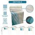 thumbnail image 6 of Teal Beach Coastal Table Runner - 70 Inch Long Summer Ocean Nautical Seaside Cotton and Linen Blended Dress Scarves Farmhouse Table Runner for Kitchen Dining, Coffee Table, 13" x 70", 6 of 8