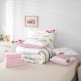 thumbnail image 6 of Manfei Retro Flower 7-Piece Twin Bedding Set,Rustic Floral,Girls Magic Wand,Microfiber, 6 of 8