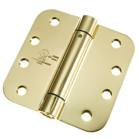 Brass Surface Self Closing Hinge - Cauldham (2 Pack) Heavy-Duty 4