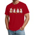 thumbnail image 4 of Mens Halloween Costume Graphic Ghost Print Halloween Tshirts Round Neck Short Sleeve Holiday Halloween Tees, 4 of 5
