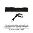 thumbnail image 3 of LED Flashlight Light Outdoor Super Bright Anti-slide Tooth Small Flashlight Tooth Mouth Design Hiking Camping Torch with Tail Rope Emergency Supplies, 3 of 9