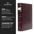 thumbnail image 5 of Bellagio-Italia CD/DVD Storage Binder - Corona Vino - Leather - 48-Disc Capacity - Storage Organizer for DVDs, CDs, Blu Rays, & Video Games - Acid-Free Binder Organizer Sheets - 1 Pack, 5 of 6