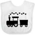 thumbnail image 3 of Inktastic Valentines Day Heart Choo Choo Train Boys Baby Bib, 3 of 4