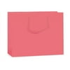 Coral Rose Matte Medium Gift Bags (100 Pack ) 13x5x10"
