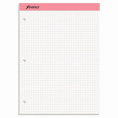 TOPS Products 20-278 8.5 x 11.75 in. Ampad Double-Sheet Graph Pad, Assorted Color - 100 Sheets
