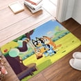 thumbnail image 5 of Lsque Bluey Pattern Doormat, Durable Flannel Fabric, Waterproof Stain and Fade Resistant, Low Profile,Indoor Outdoor Door Mats, Easy Clean Patio Entrance Mat, 16x24in, 5 of 8