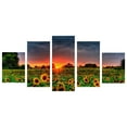 thumbnail image 3 of 5Pcs Oil Painting Wall Art Canvas Picture Abstract Floral Abstract Sunflowers Print Home Decor No Frame Gift, Type 2, 3 of 8