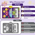 thumbnail image 2 of BESTSKY Upgraded Baby Toys for 1 Year Old Boys Girls,2 in 1 Musical Toys Toddler Piano&Drum Mat with 2 Sticks,Learning Floor Blanket Gifts for 1 2 3 4 Year Boy Girl for Birthday Christmas, 2 of 7