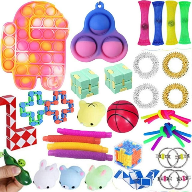 Juguete sensorial Push Bubble Fidget para aliviar el estrés del autismo
