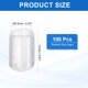 thumbnail image 2 of Uxcell 100Pcs Round Rubber End Caps 8.5mm ID Bolt Covers Screw Protectors Translucent, 2 of 7