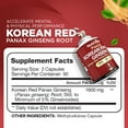 thumbnail image 2 of Nutrivein Korean Red Panax Ginseng Capsules - Energy & Memory Support, 1600 mg - 120 Count, 2 of 7