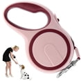 thumbnail image 1 of DEELLEEO 5M Retractable Dog Leash Outdoor Pet Walking Hiking One Button Lock Traction Rope with Anti-Slip Handle for Dogs Up to 20kg, 1 of 7