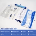 thumbnail image 6 of Water Filter Straw, Ultra-fine Filtration Water Filter for Camping with PP Cotton, Coconut Shell Activated Carbon, Purification Balls, Hollow Fiber Membrane, and ABS Case, Compatible with 28mm Bottle, 6 of 7