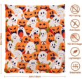 thumbnail image 5 of Halloween Throw Blanket, Cute Pumpkin Ghost Blanket for Bedroom and Living Room Decor, for Women, Men, Adults, Friends, Teachers, Cowokers, 5 of 6