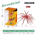 thumbnail image 4 of 2PCS Simulation Sea Urchin Bait,Tentacle Creature Lure,Lure Bait for Black Pits,Artificial Sea Urchins,Soft Wormss for Bass Fishing for Drop Shot and Finesse, Slow Sinking, 2.36 Inch, 4 of 10
