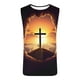 thumbnail image 3 of Camiseta sin mangas de cuello redondo para hombre, estilo informal, con estampado hawaiano, sin mangas, deportiva, con cuello redondo, 3 of 4