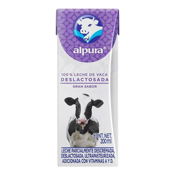 Leche Alpura deslactosada 200 ml