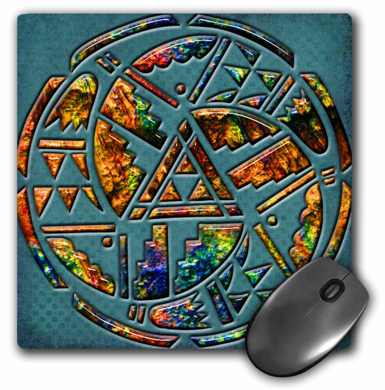 3dRose Designer One of A Kind Native American Art, Mouse Pad, 8 by 8