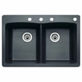 thumbnail image 6 of Blanco Diamond 33'' L x 22'' W Double-Basin Granite Drop Residential Kitchen Sink, 6 of 7