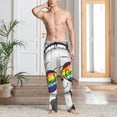 thumbnail image 2 of Fotbe Panda with Sun glasses Pantalones de Pijama para Hombre, Pantalones de Dormir, Pantalones de Casa con Cintura Ajustable y Bolsillos-Small, 2 of 6