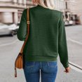 thumbnail image 4 of Womens Waffle Casual Zip Up Cardigan Jacket Long Sleeve Sweatshirt Lightweight Fall Fashion Loose Outwear Top, 4 of 4