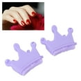 thumbnail image 1 of Silicone Nail Separator Brush Soft Crown Shape Reusable Nail Pen Manicure Pedicure Tool, 1 of 7