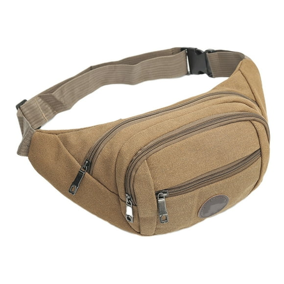 Xihbxyly Riñonera de Lona, Diseño Espacioso y Organizado, Bolsillo Oculto Antirrobo, Correa Ajustable y Cómoda, Ideal para Viajes Al Aire Libre, Ciclismo y Senderismo, Versátil para Hombres y Mujeres